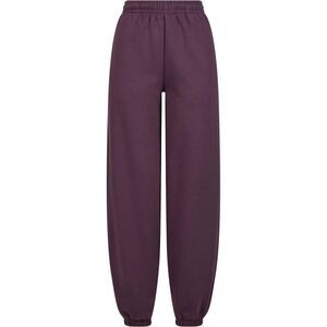 Build Your Brand Womens/Ladies Fluffy Sweatpants / Plum Purple
